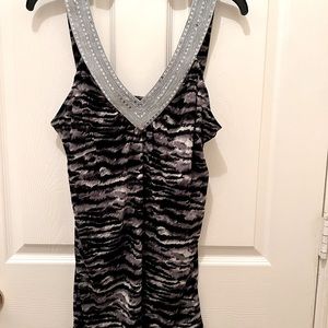 INC V-neck sparkle party top